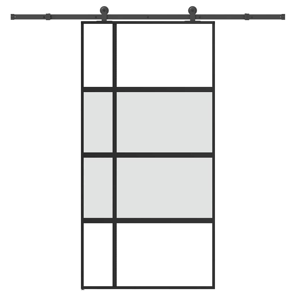 Schiebetür Mit Beschlag 76X205 Cm Esg-Glas & Aluminium