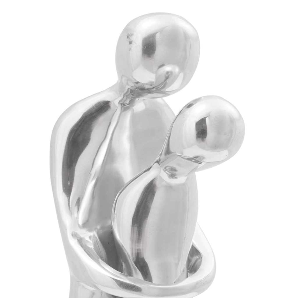 Skulptur Silber 10 X 16 X 49 Cm Aluminium