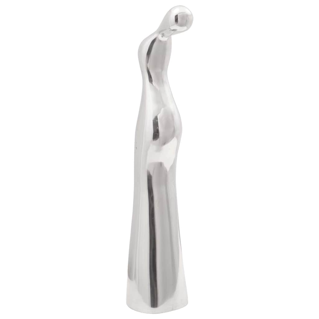 Skulptur Silber 10 X 16 X 49 Cm Aluminium