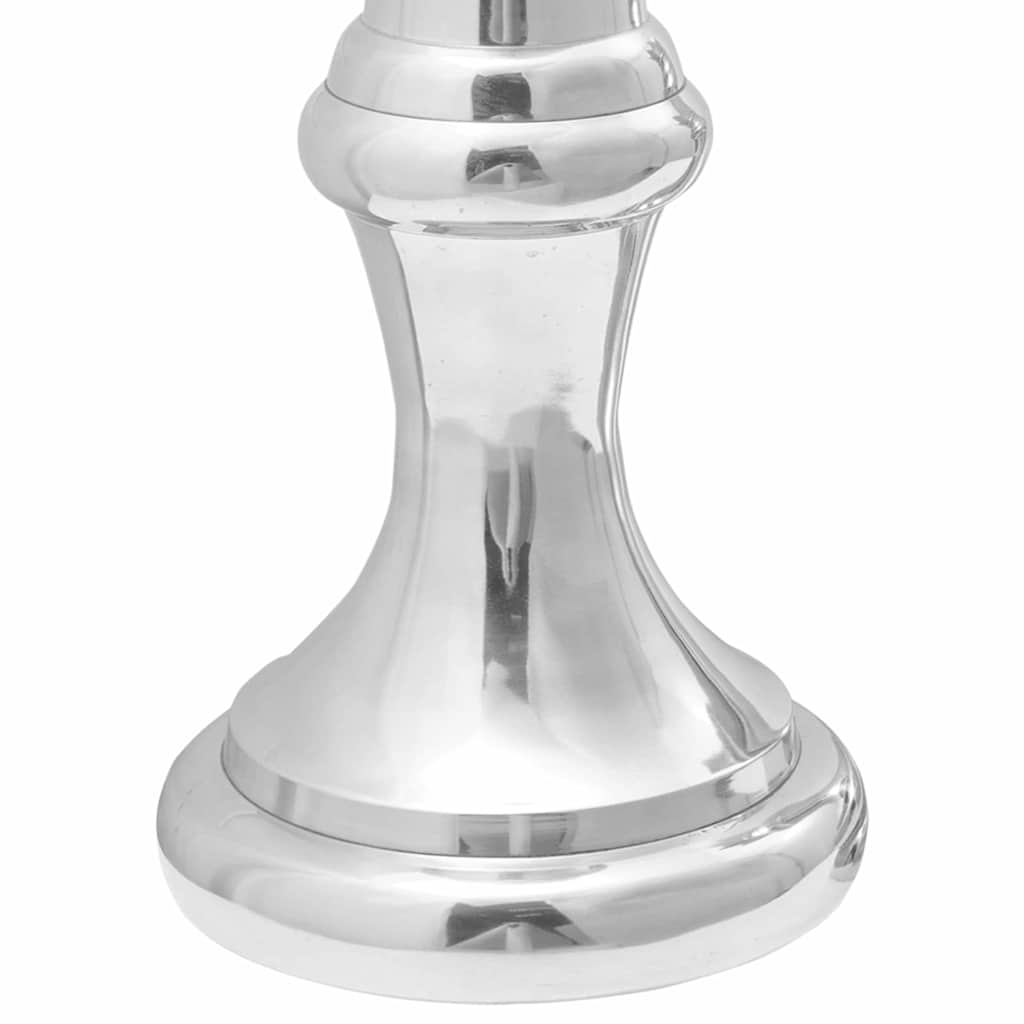 Skulpturen 2 Pcs Silber 17 X 17 X 42 Cm Aluminium