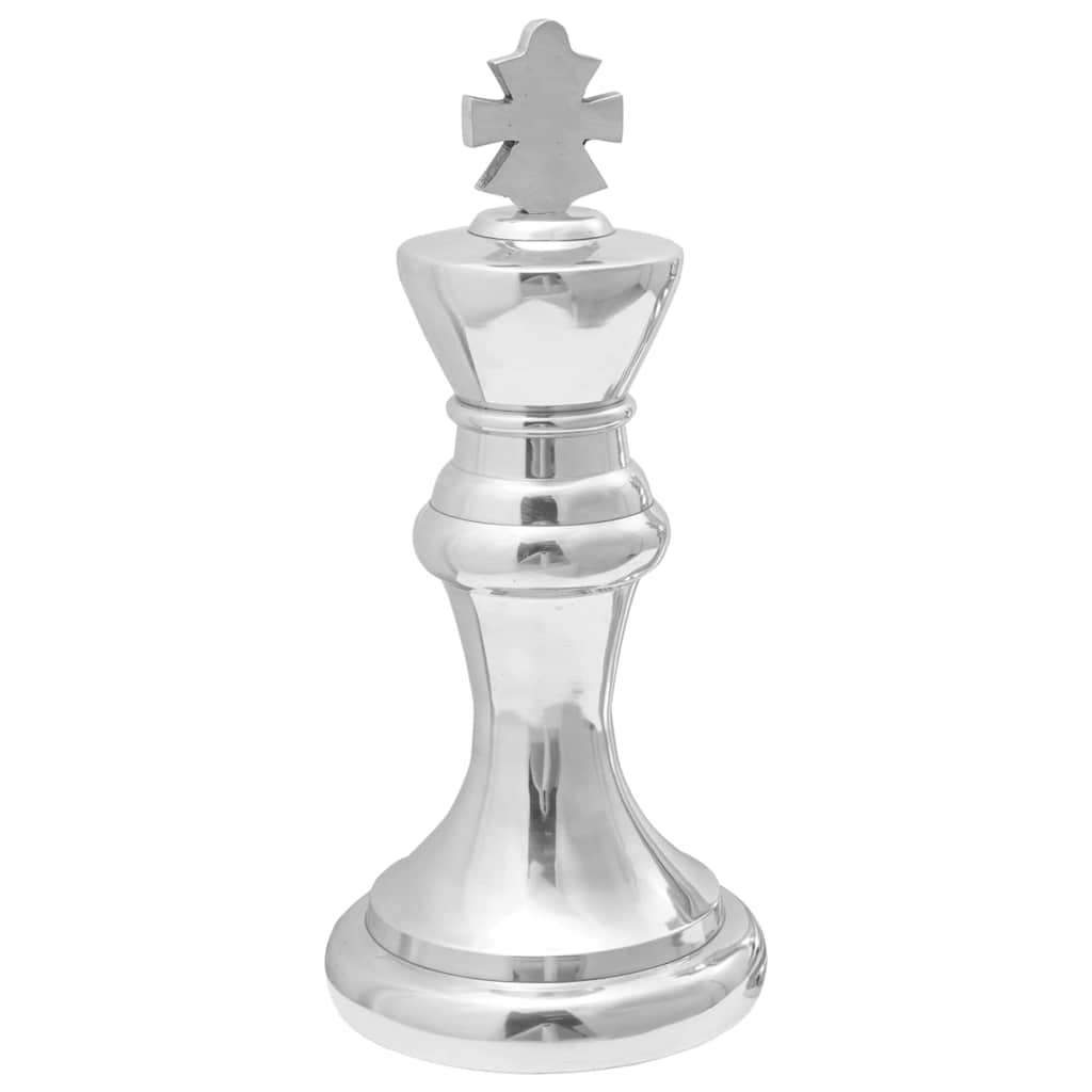 Skulpturen 2 Pcs Silber 17 X 17 X 42 Cm Aluminium