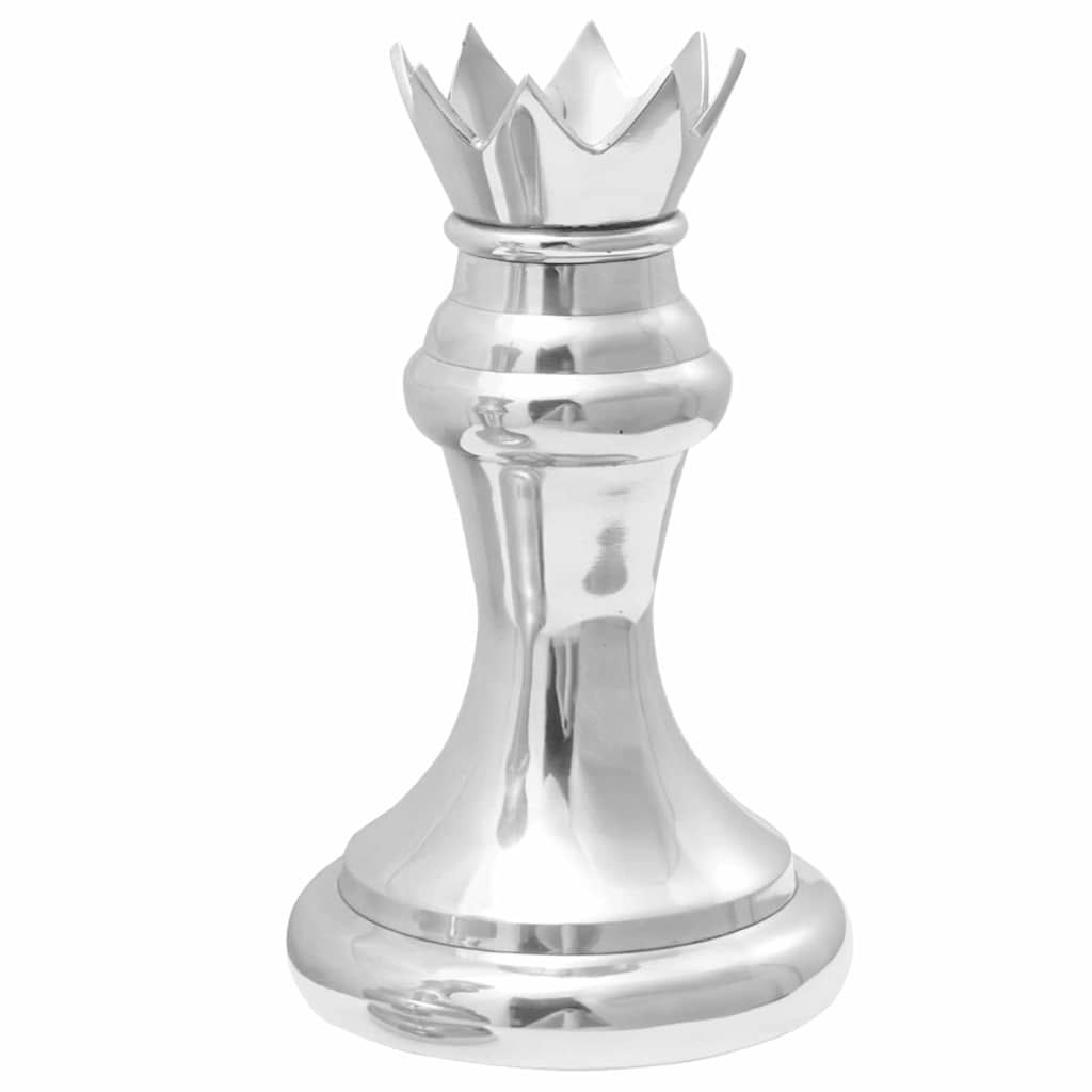 Skulpturen 2 Pcs Silber 17 X 17 X 42 Cm Aluminium