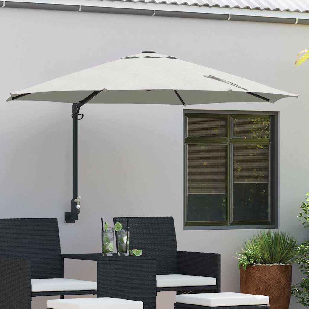 Garten-Sonnenschirm 248 X 248 X 148 Cm Polyester Und Stahl