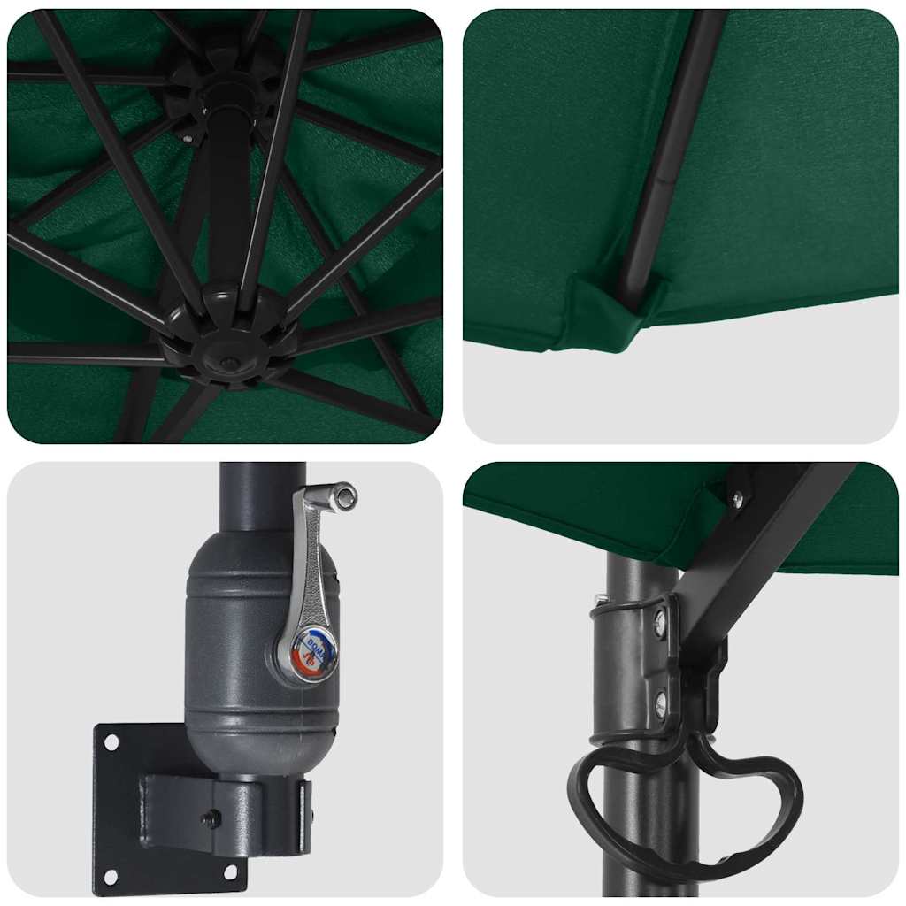 Garten-Sonnenschirm 248 X 248 X 148 Cm Polyester Und Stahl