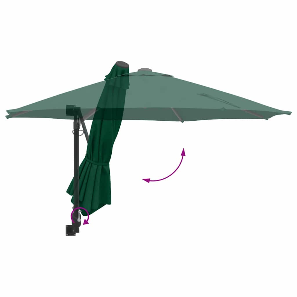 Garten-Sonnenschirm 248 X 248 X 148 Cm Polyester Und Stahl