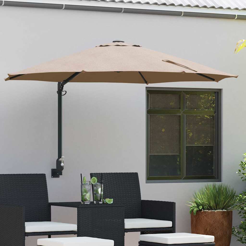 Garten-Sonnenschirm 248 X 248 X 148 Cm Polyester Und Stahl