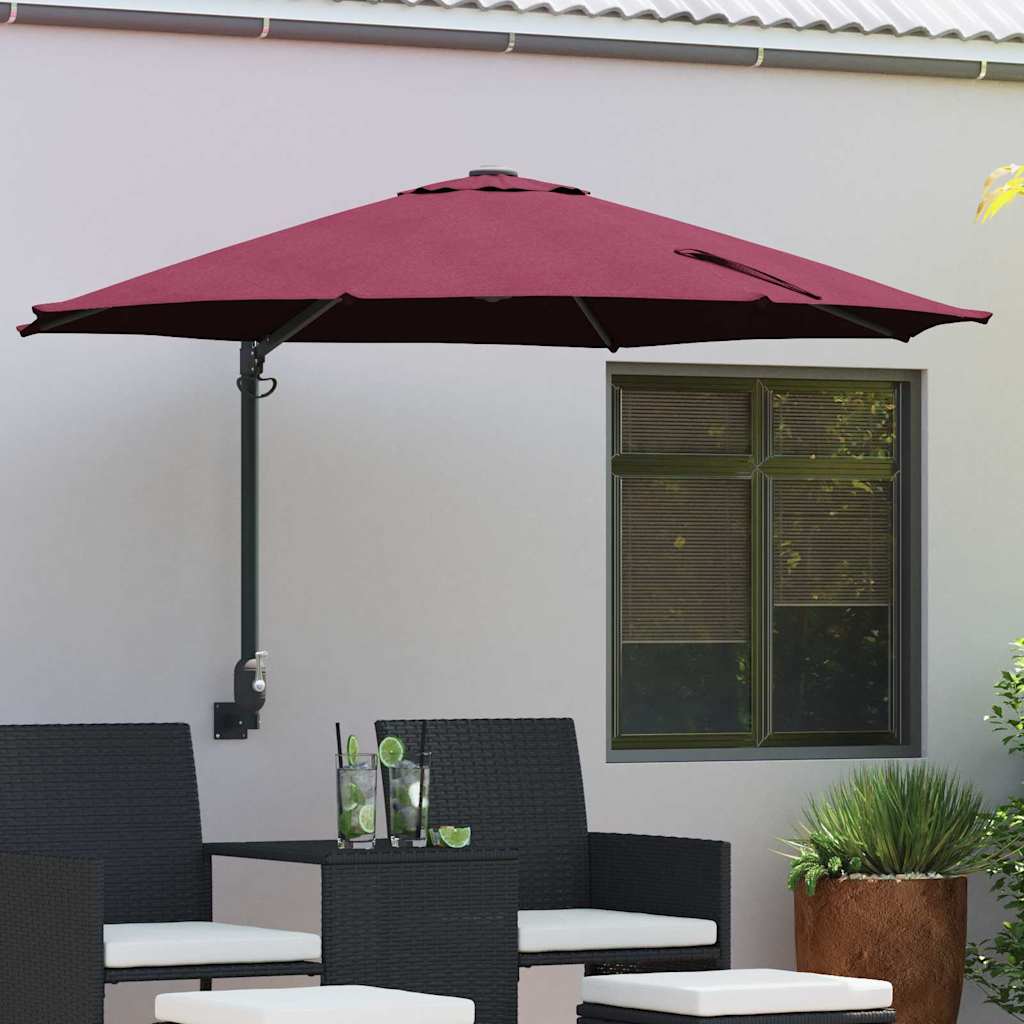 Garten-Sonnenschirm 248 X 248 X 148 Cm Polyester Und Stahl
