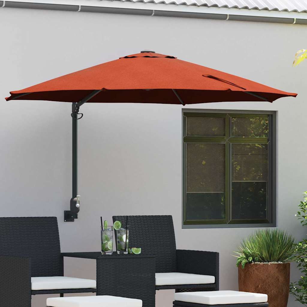 Garten-Sonnenschirm 248 X 248 X 148 Cm Polyester Und Stahl