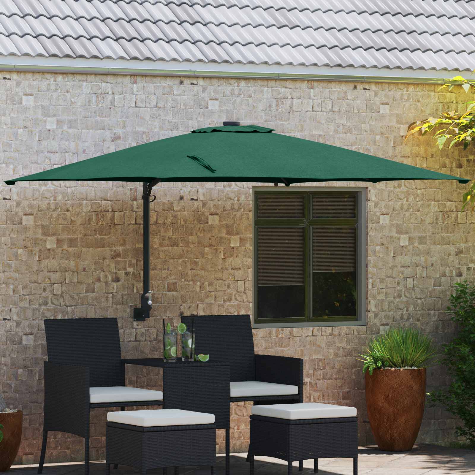 Garten-Sonnenschirm 248,5 X 247,5 X 160 Cm
