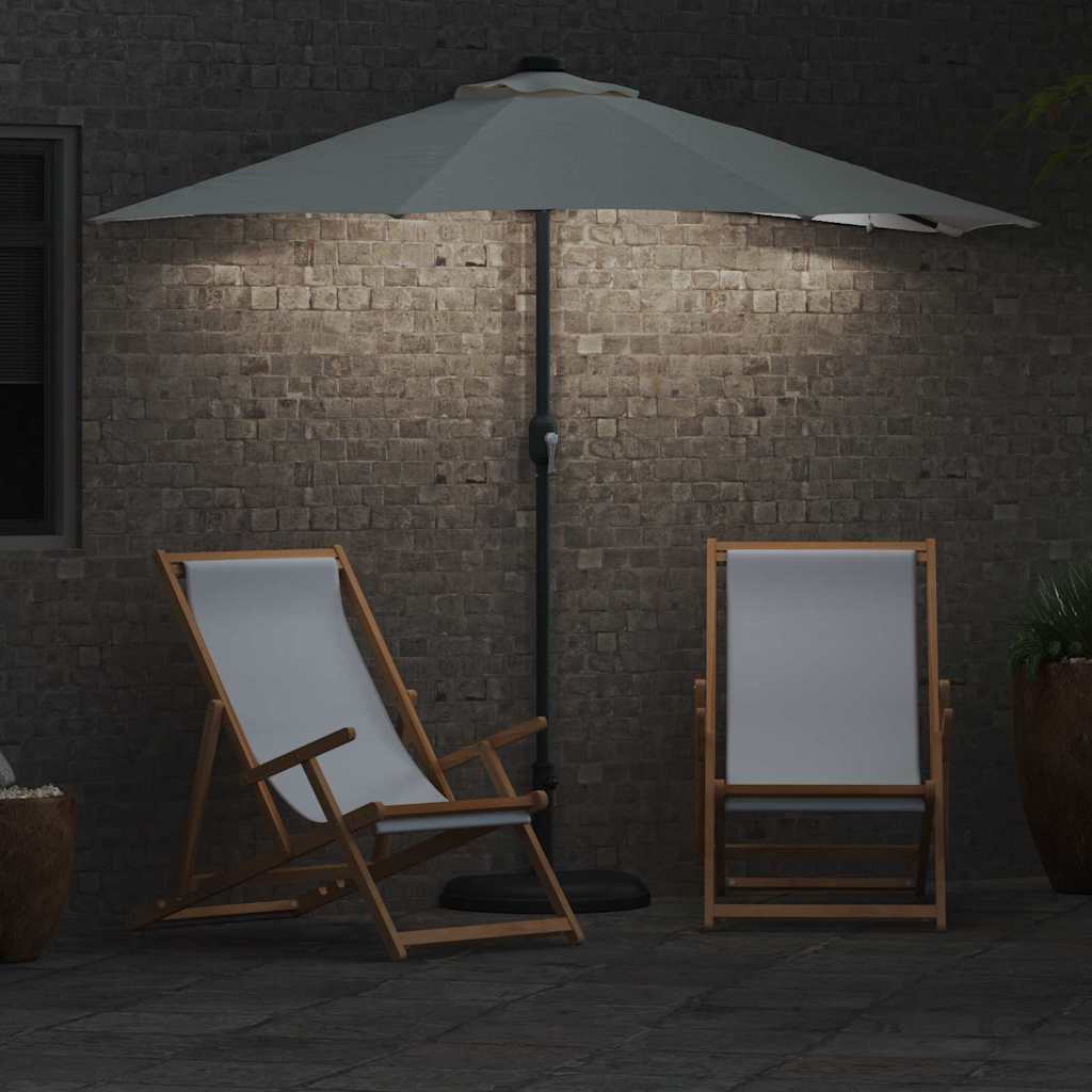 Garten-Sonnenschirm 294 X 150 X 223 Cm Polyester Und Stahl