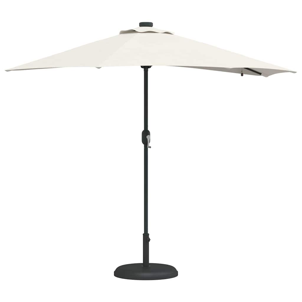 Garten-Sonnenschirm 294 X 150 X 223 Cm Polyester Und Stahl