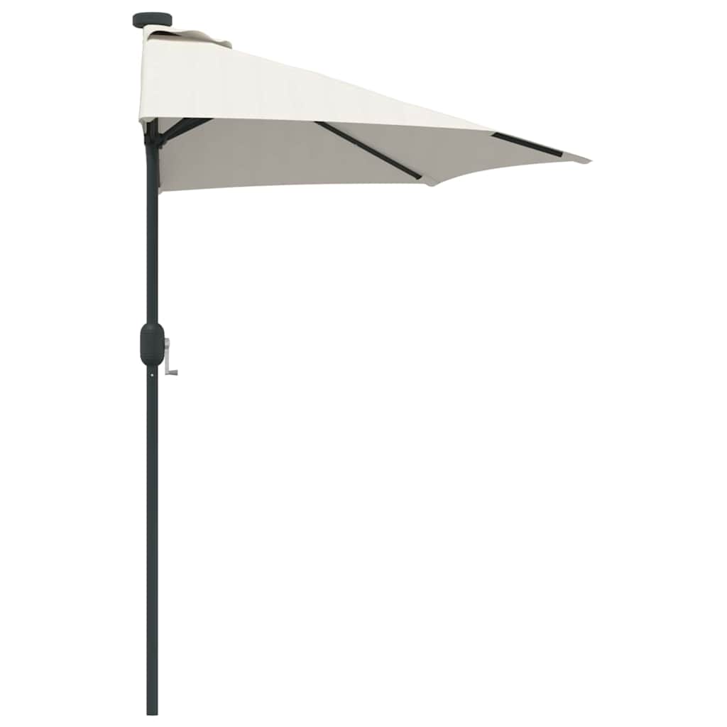 Garten-Sonnenschirm 294 X 150 X 223 Cm Polyester Und Stahl