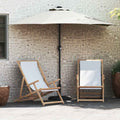 Garten-Sonnenschirm 294 X 150 X 224 Cm Polyester Und Stahl