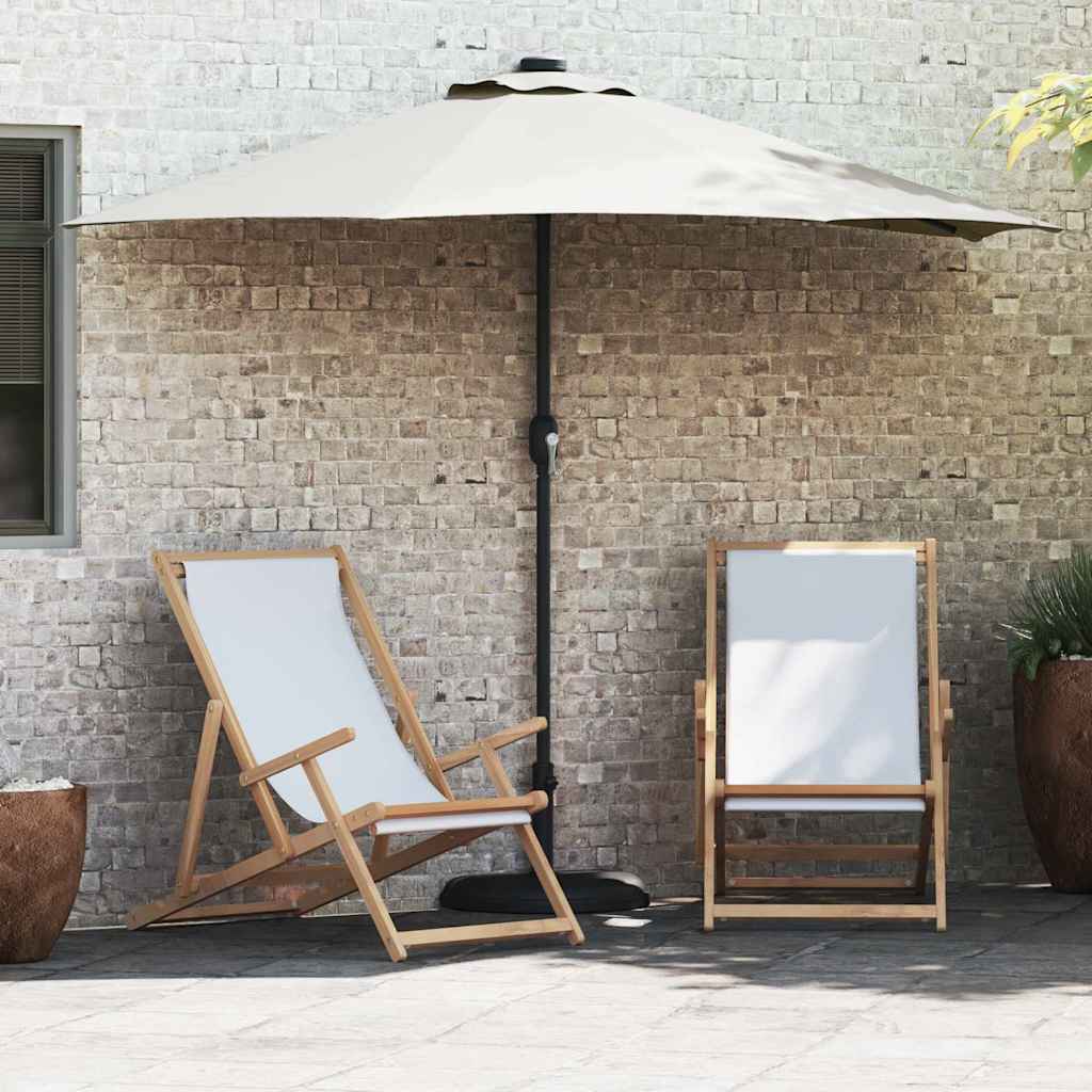 Garten-Sonnenschirm 294 X 150 X 224 Cm Polyester Und Stahl