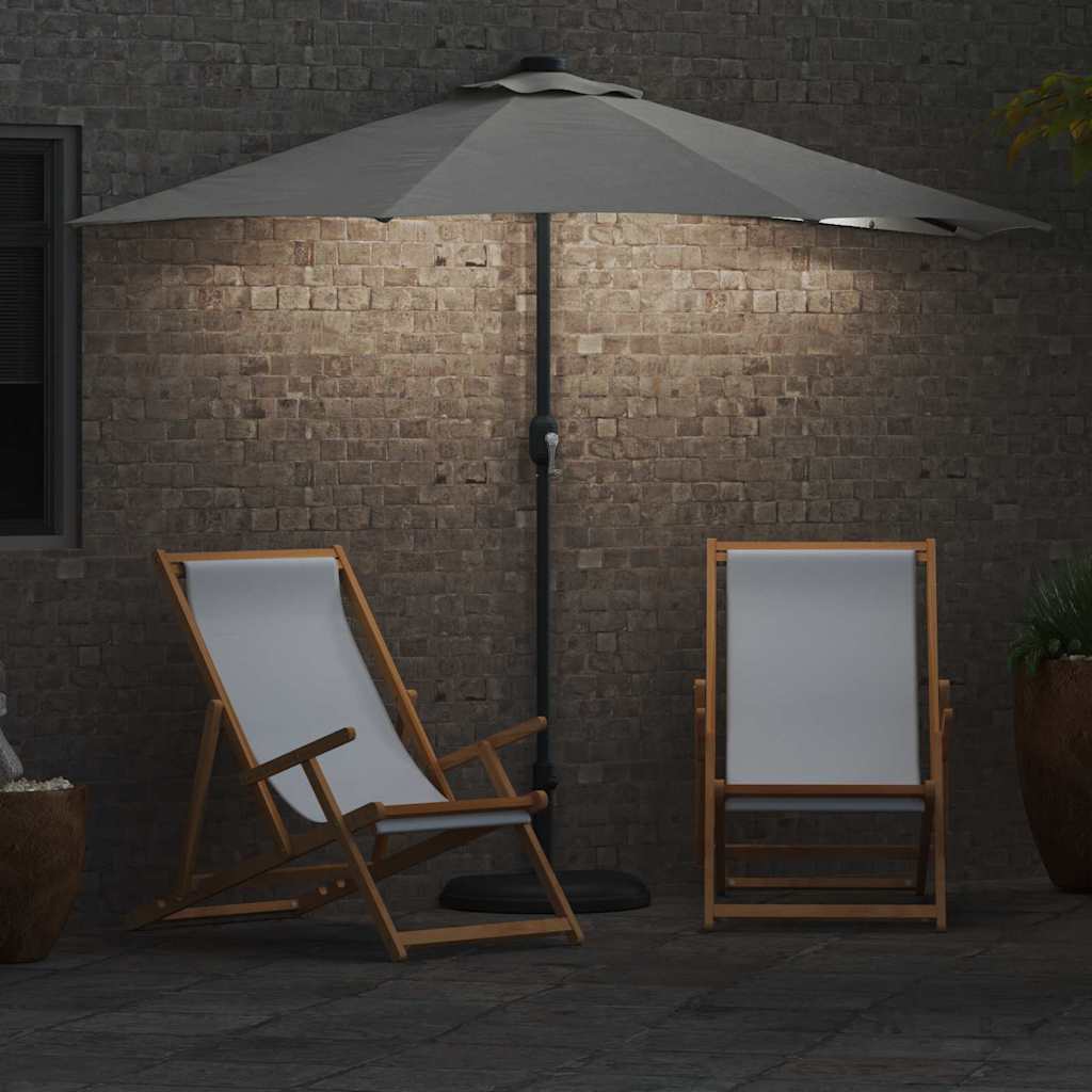 Garten-Sonnenschirm 294 X 150 X 224 Cm Polyester Und Stahl