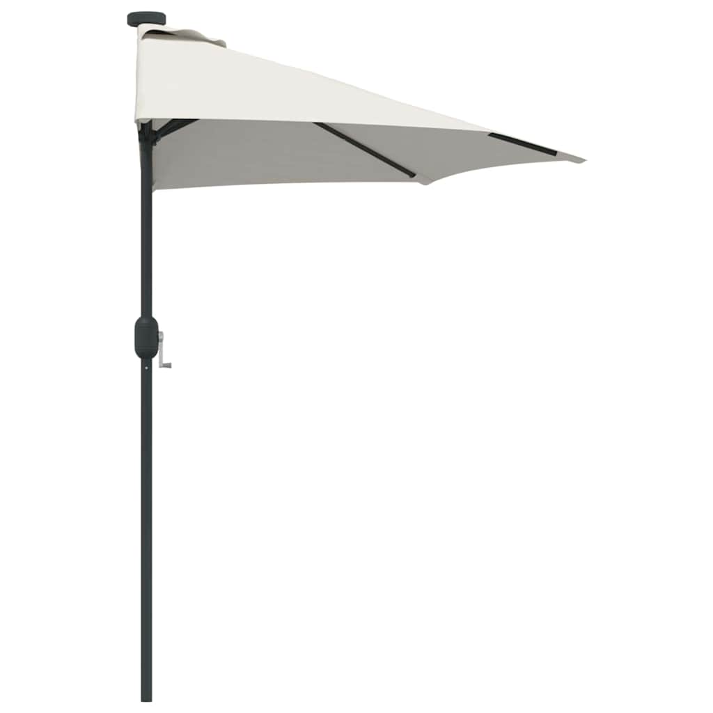 Garten-Sonnenschirm 294 X 150 X 224 Cm Polyester Und Stahl