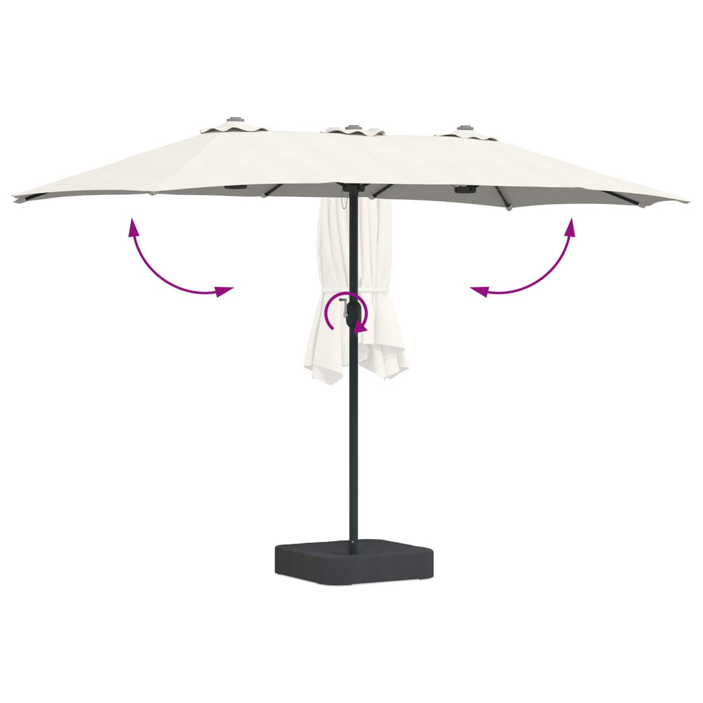 Garten-Sonnenschirm Und Anthrazit 385 X 209 X 244 Cm