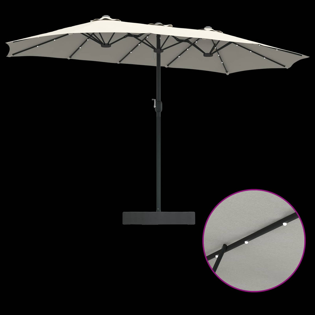 Garten-Sonnenschirm Und Anthrazit 385 X 209 X 244 Cm