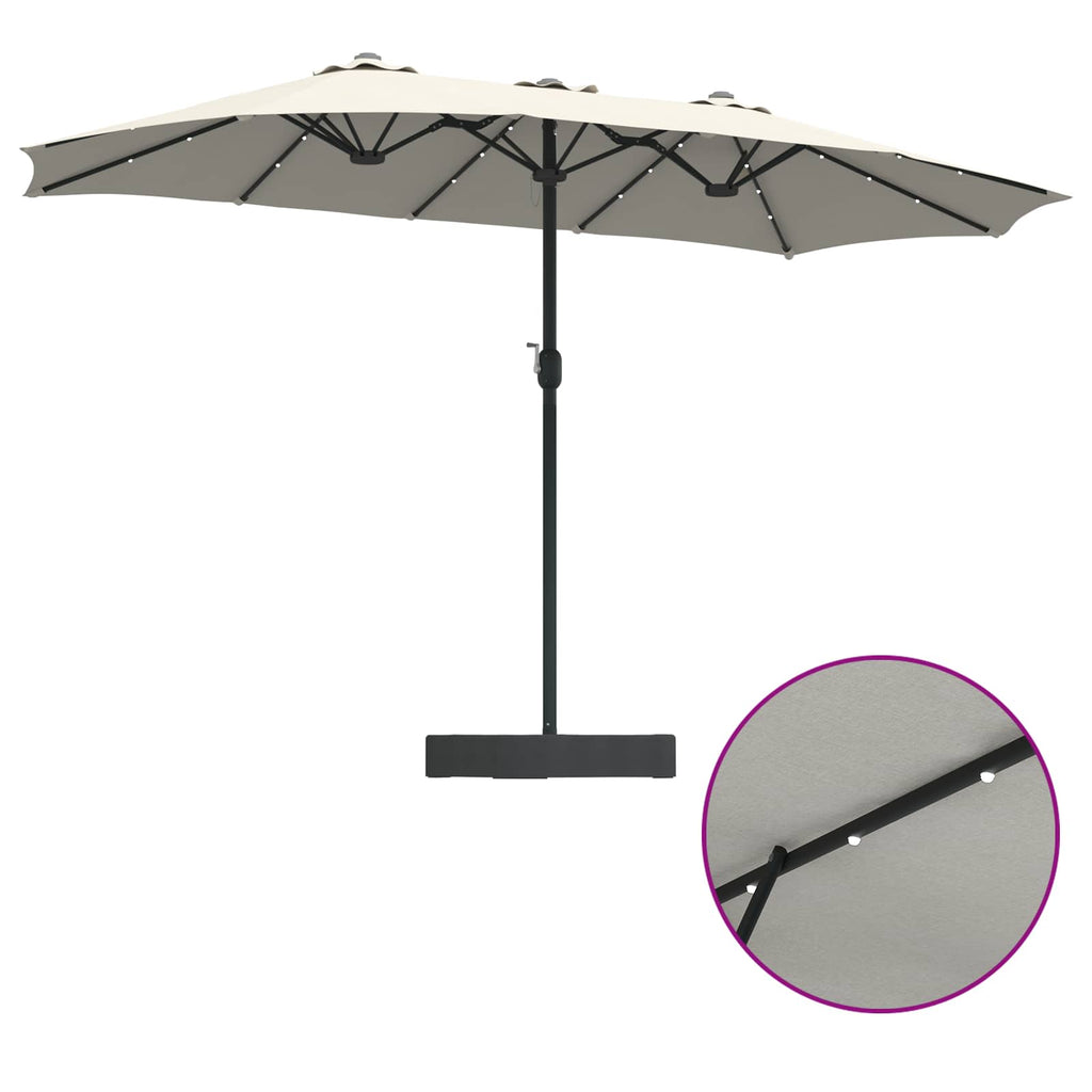 Garten-Sonnenschirm Und Anthrazit 385 X 209 X 244 Cm