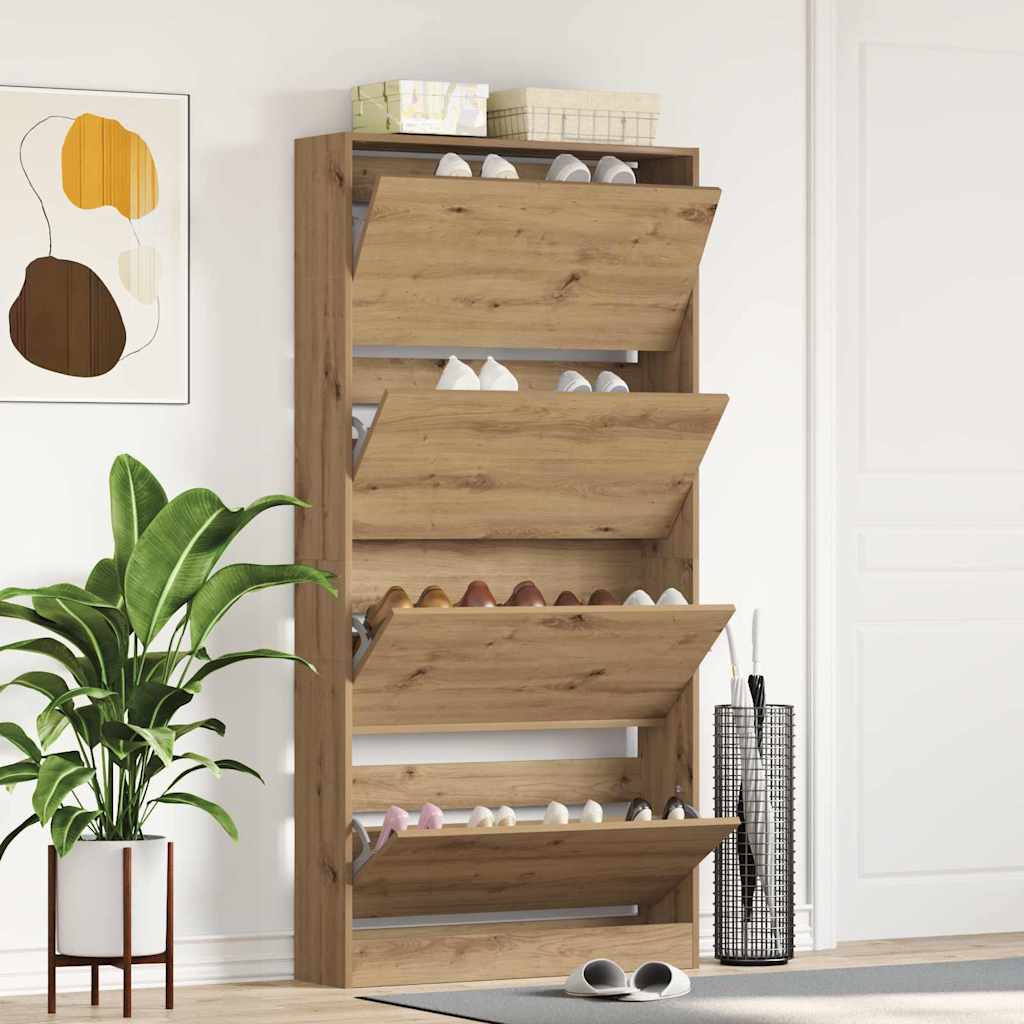 Schuhschrank Mit Regal Holzwerkstoff