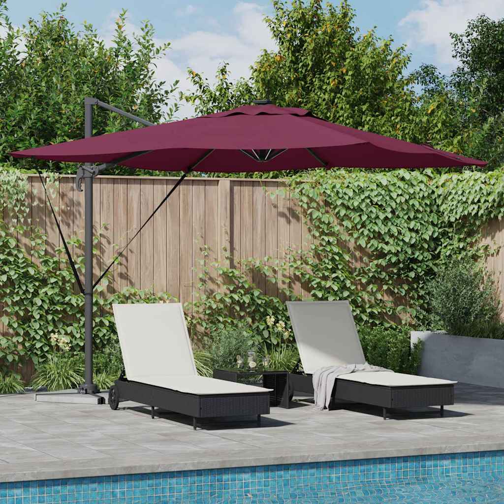 Sonnenschirm 286 X 284 X 270 Cm Aluminium Und Polyester