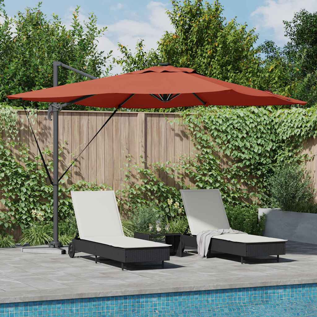Sonnenschirm 286 X 284 X 270 Cm Aluminium Und Polyester