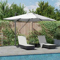 Sonnenschirm 352 X 251 X 265 Cm Polyester Und Aluminium