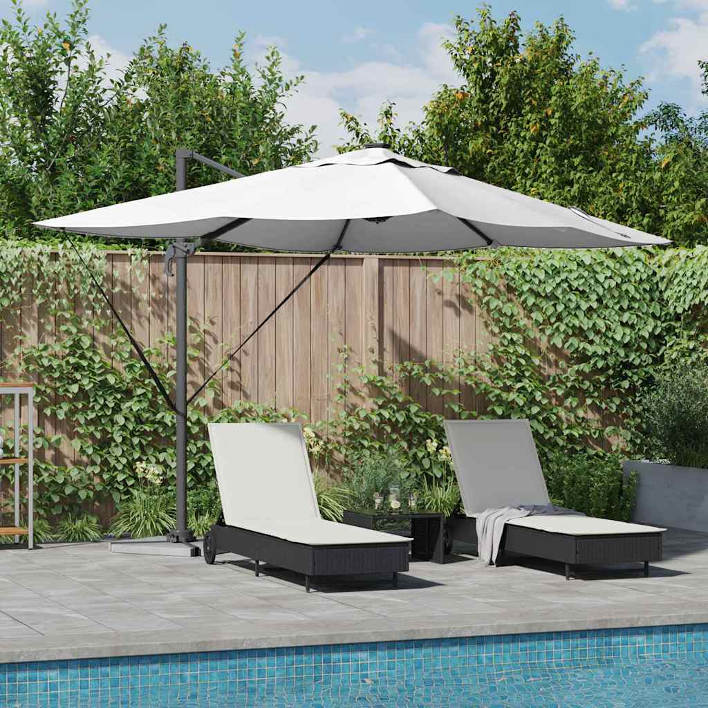 Sonnenschirm 352 X 251 X 265 Cm Polyester Und Aluminium