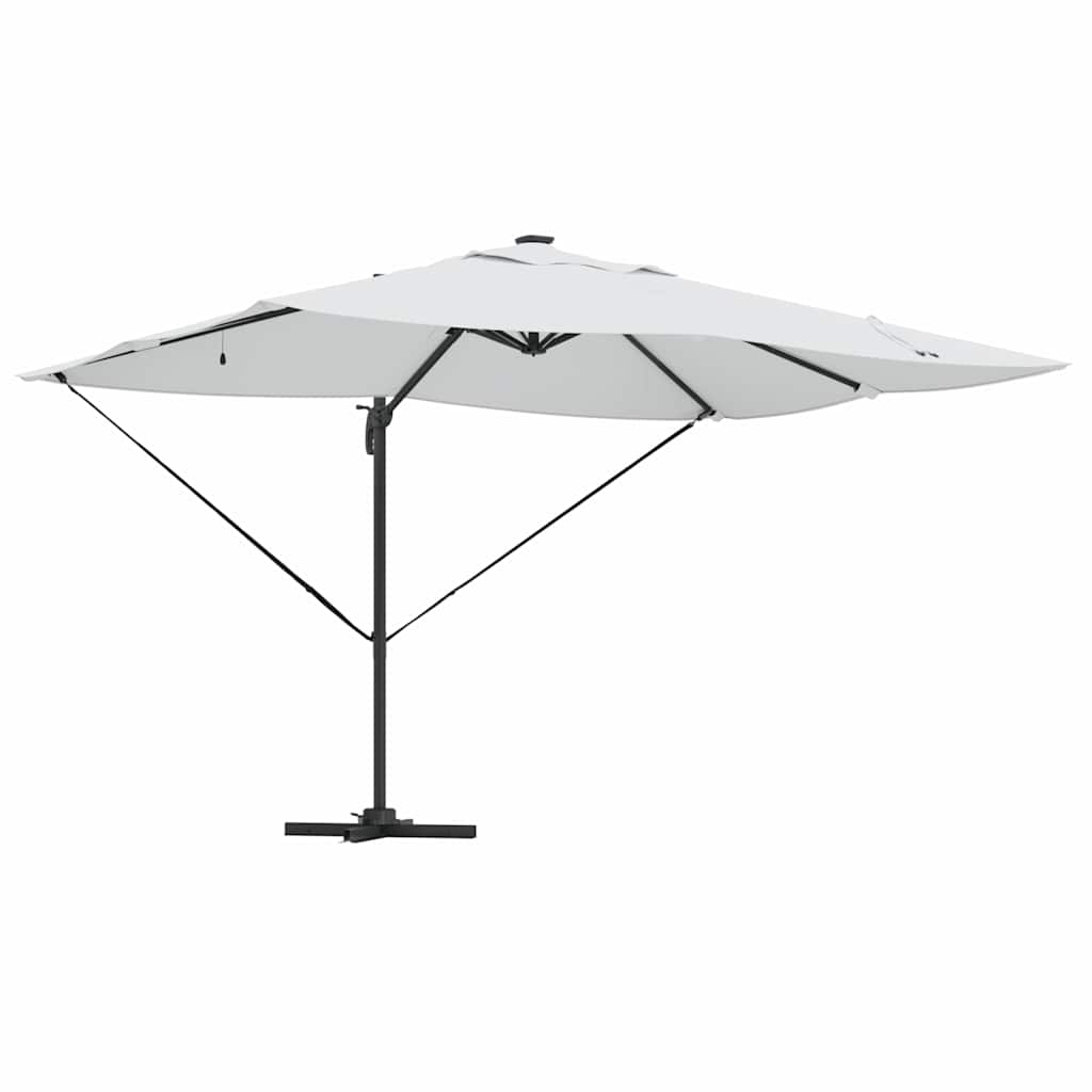Sonnenschirm 352 X 251 X 265 Cm Polyester Und Aluminium