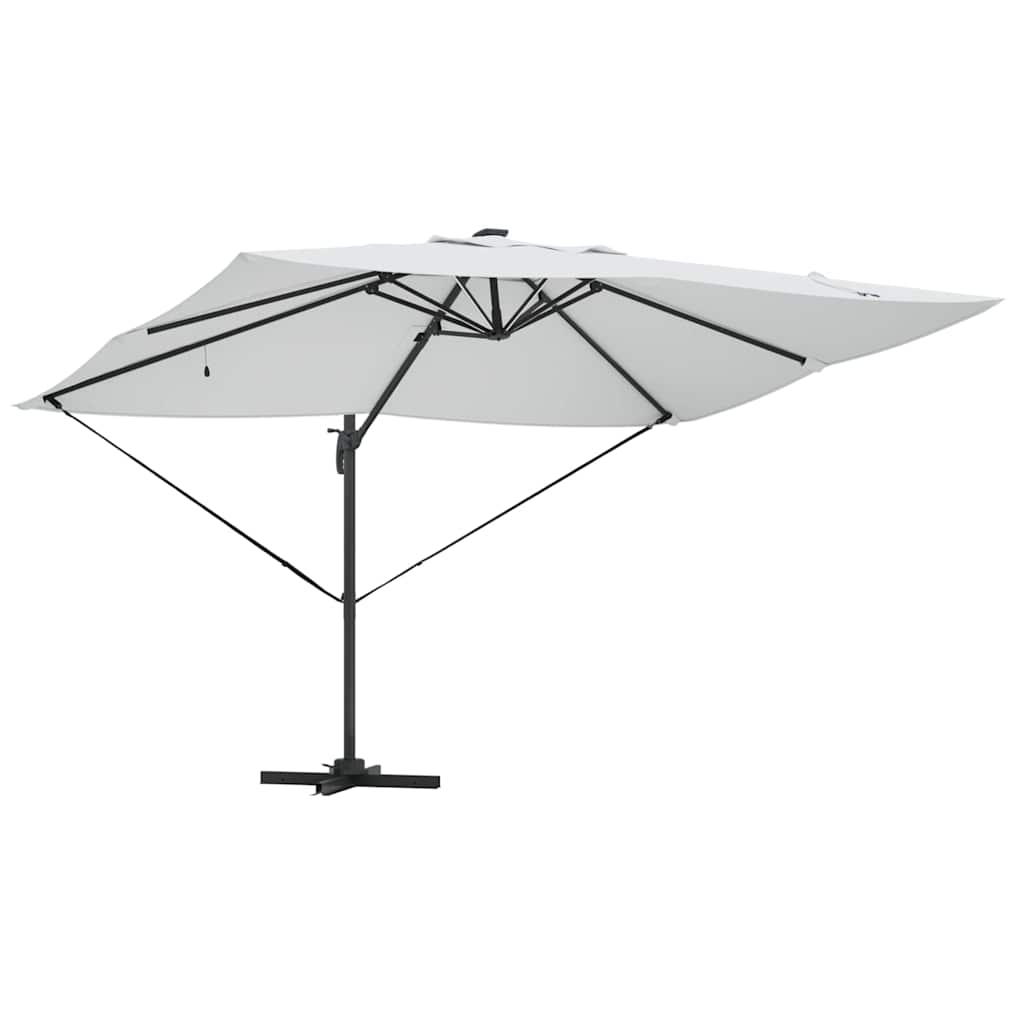 Sonnenschirm 352 X 251 X 265 Cm Polyester Und Aluminium
