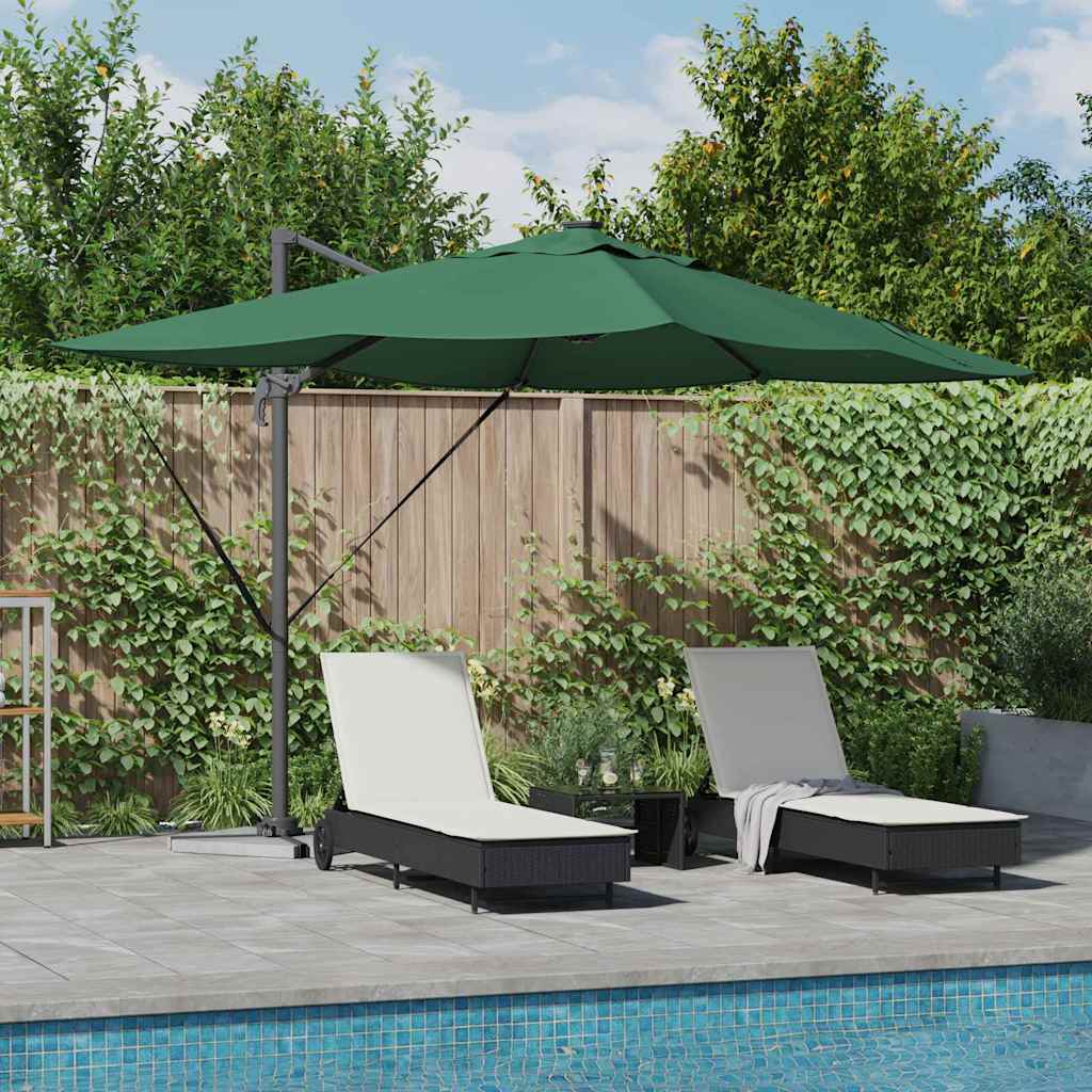 Sonnenschirm 352 X 251 X 265 Cm Polyester Und Aluminium