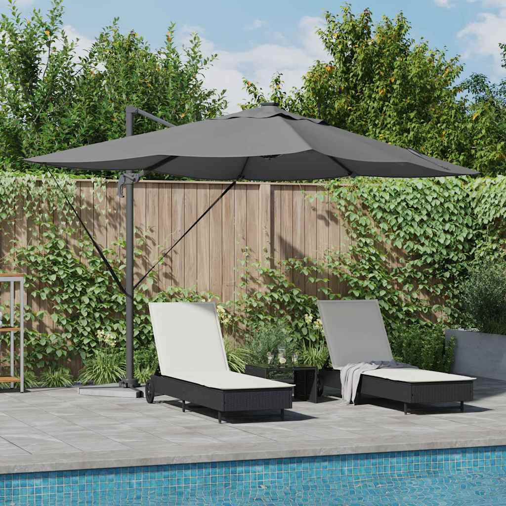 Sonnenschirm 352 X 251 X 265 Cm Polyester Und Aluminium