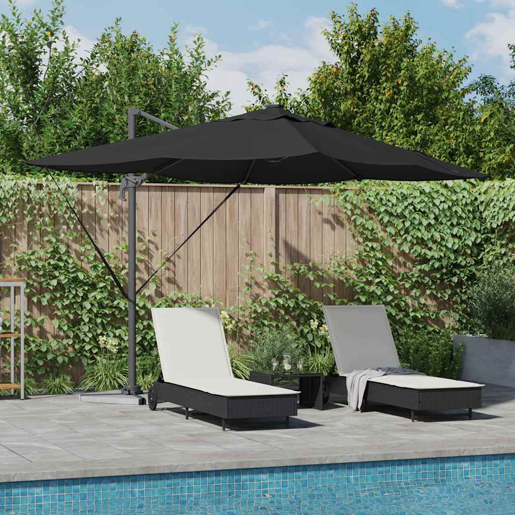 Sonnenschirm 352 X 251 X 265 Cm Polyester Und Aluminium