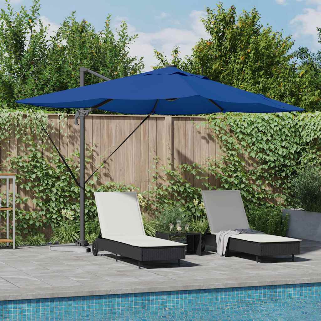 Sonnenschirm 352 X 251 X 265 Cm Polyester Und Aluminium