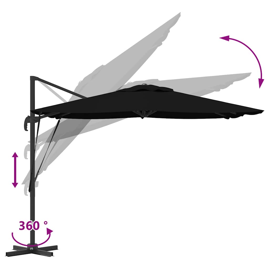Roma Parasol 286 X 284 X 265 Cm Aluminium Und Polyester