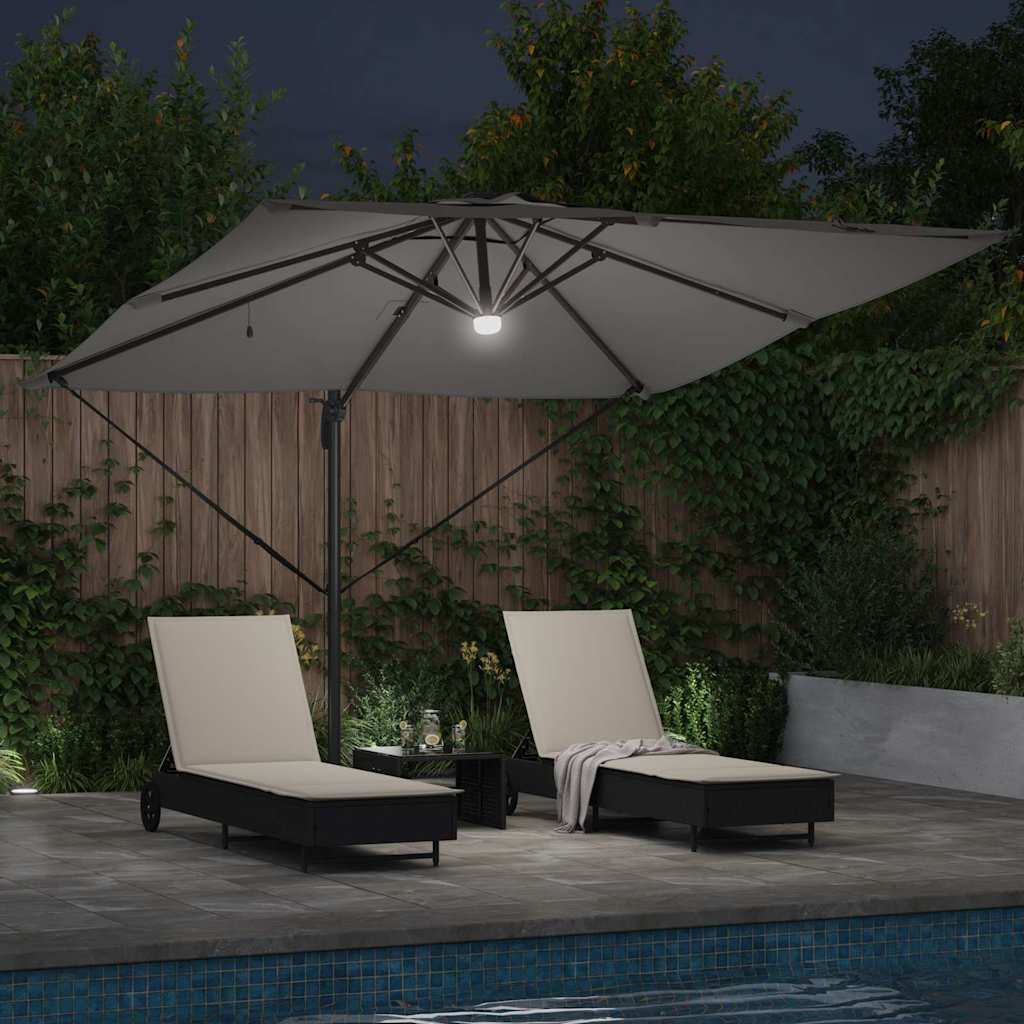 Roma Parasol Mit Led-Lichtleisten 286 X 284 X 270 Cm