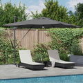 Roma Parasol Mit Led-Lichtleisten 286 X 284 X 270 Cm
