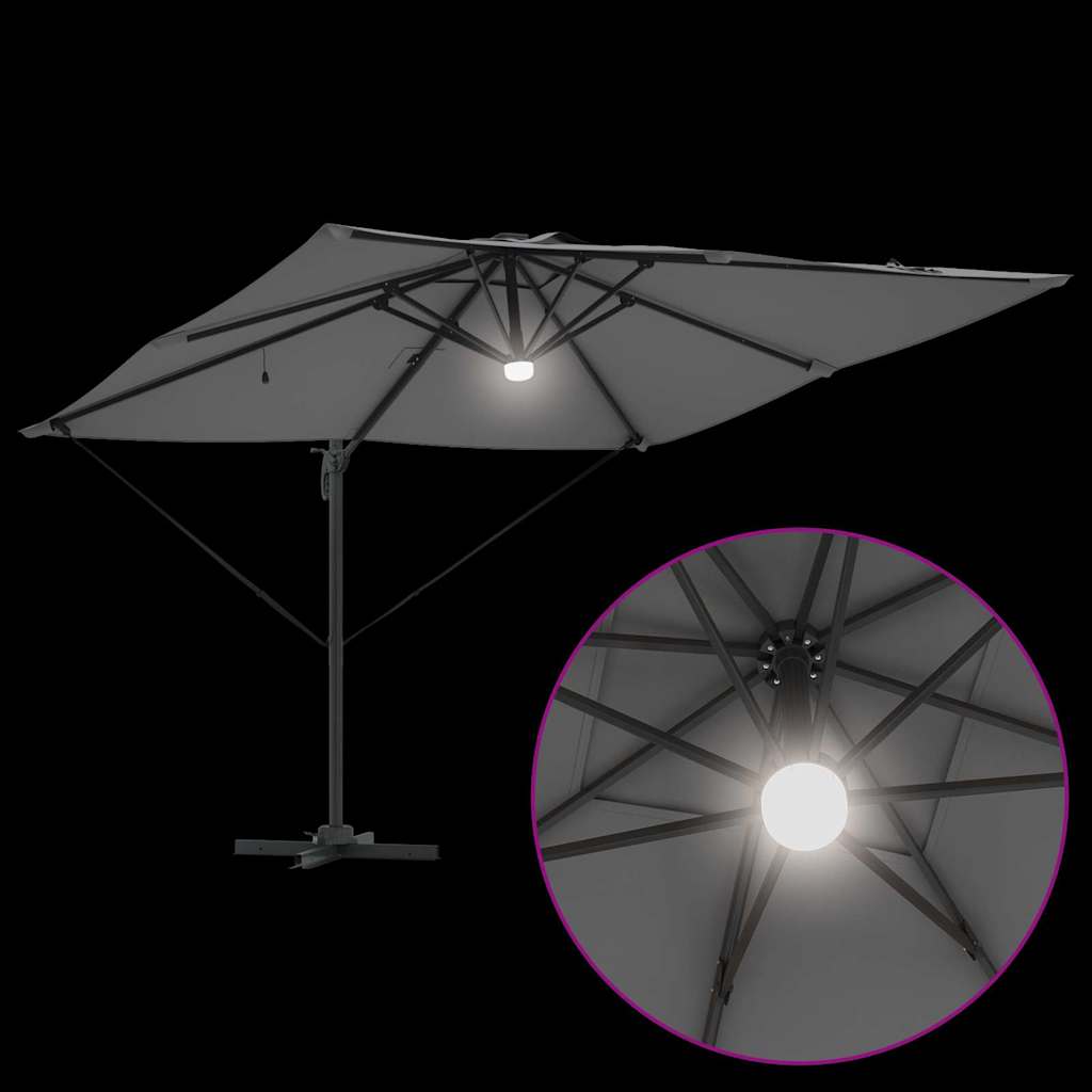 Roma Parasol Mit Led-Lichtleisten 286 X 284 X 270 Cm