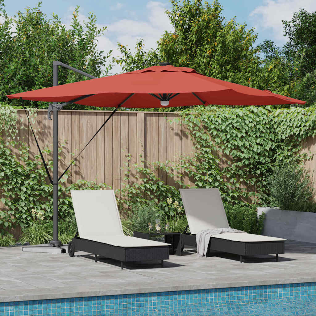 Roma Parasol Mit Led-Lichtleisten 286 X 284 X 270 Cm