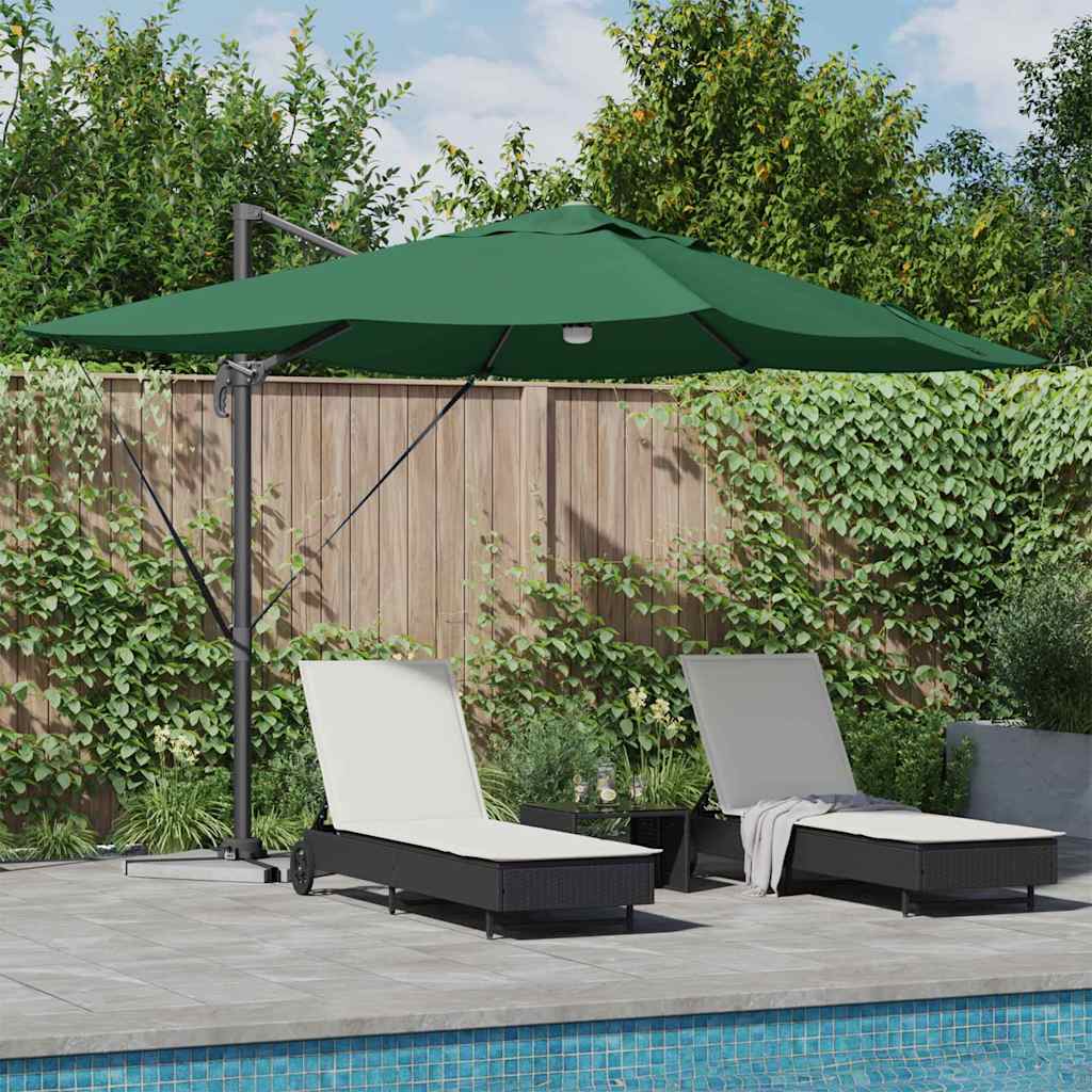 Sonnenschirm 351 X 250 X 253 Cm Polyester Und Aluminium
