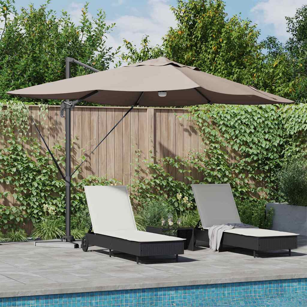 Sonnenschirm 351 X 250 X 253 Cm Polyester Und Aluminium