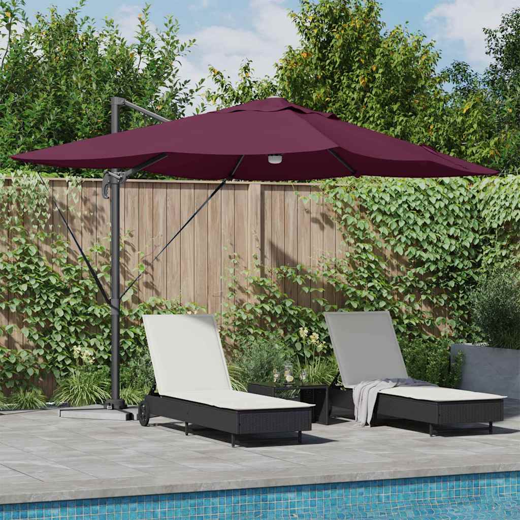 Sonnenschirm 351 X 250 X 253 Cm Polyester Und Aluminium