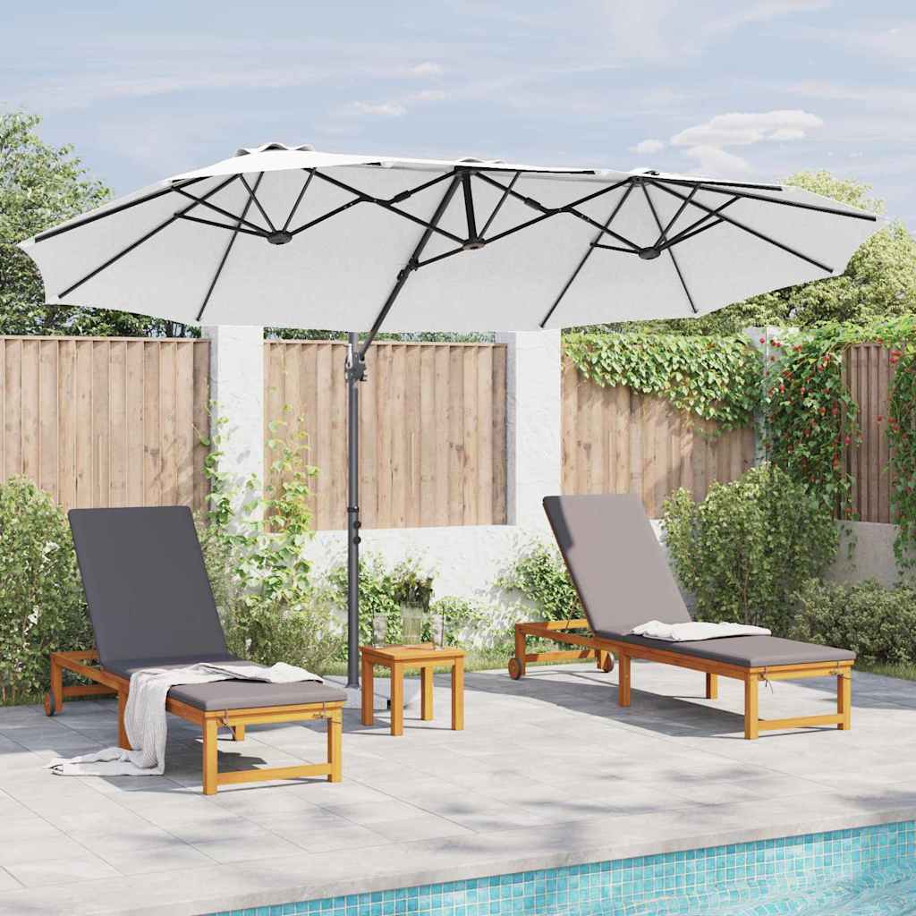 Sonnenschirm 372 X 198 X 243 Cm Polyester Und Aluminium