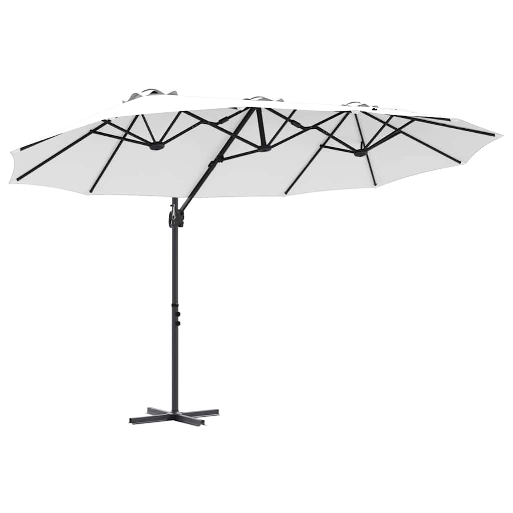 Sonnenschirm 372 X 198 X 243 Cm Polyester Und Aluminium