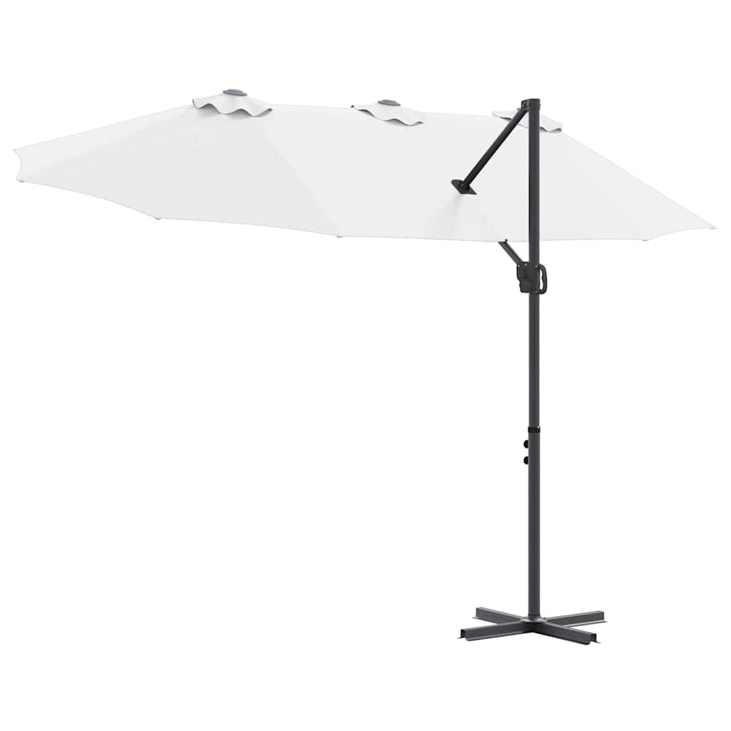 Sonnenschirm 372 X 198 X 243 Cm Polyester Und Aluminium
