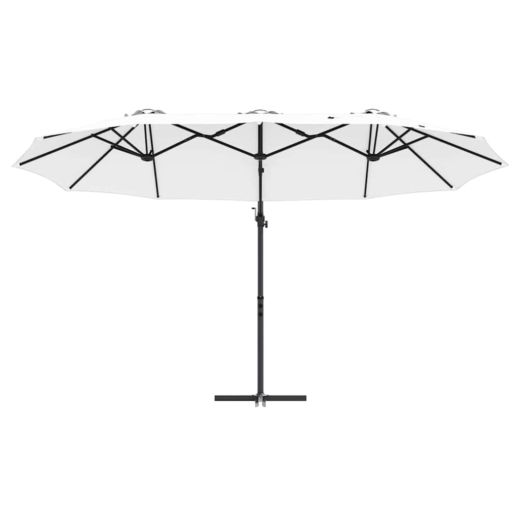 Sonnenschirm 372 X 198 X 243 Cm Polyester Und Aluminium