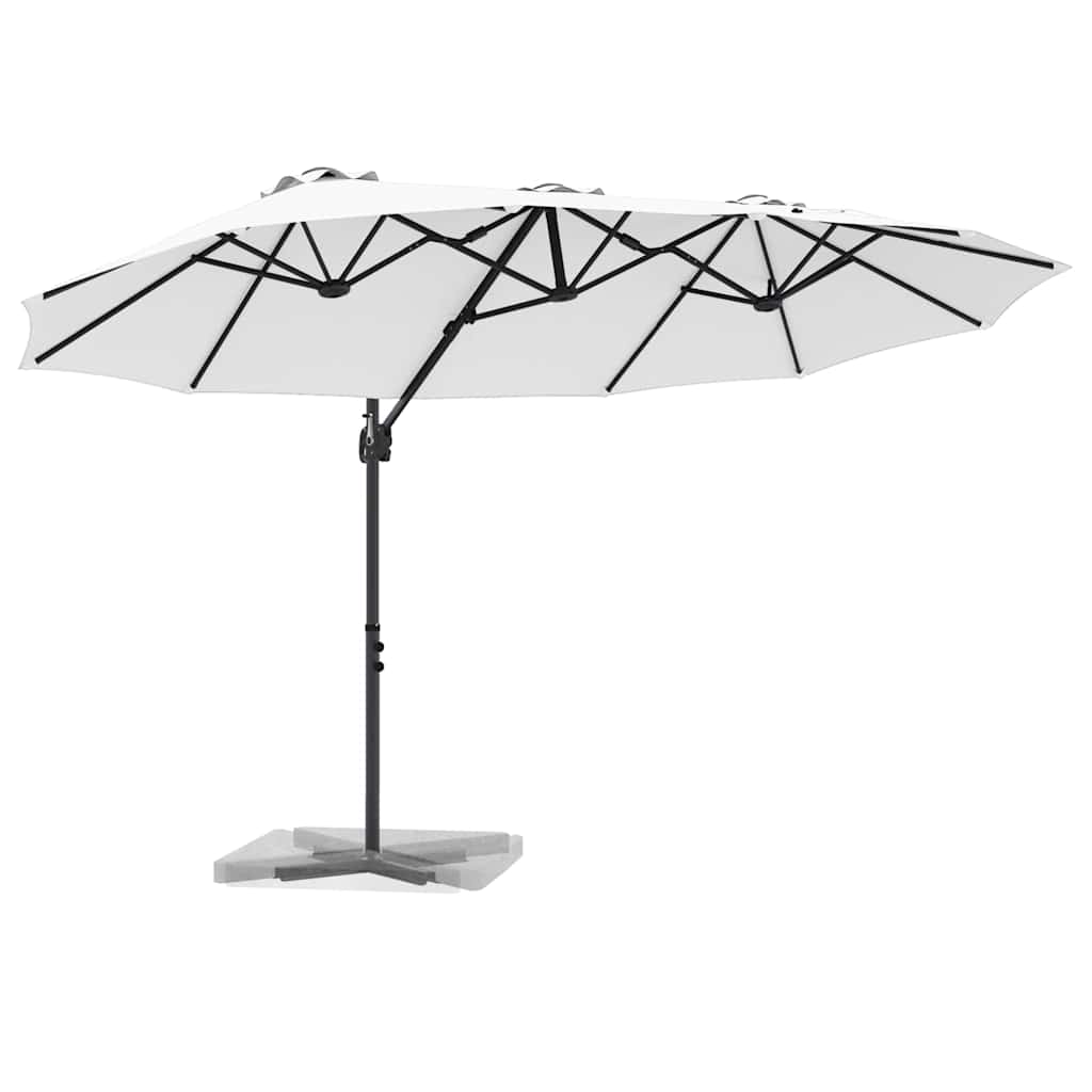 Sonnenschirm 372 X 198 X 243 Cm Polyester Und Aluminium