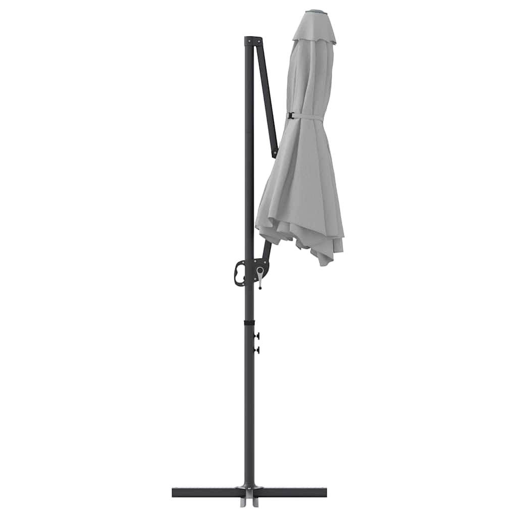Sonnenschirm 372 X 198 X 243 Cm Polyester Und Aluminium