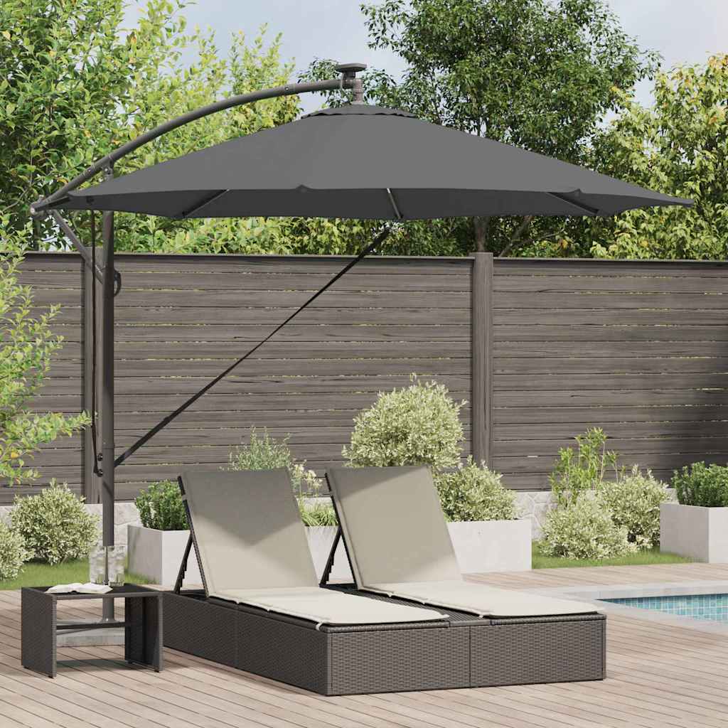 Sonnenschirm 294 X 294 X 248 Cm Polyester Und Aluminium