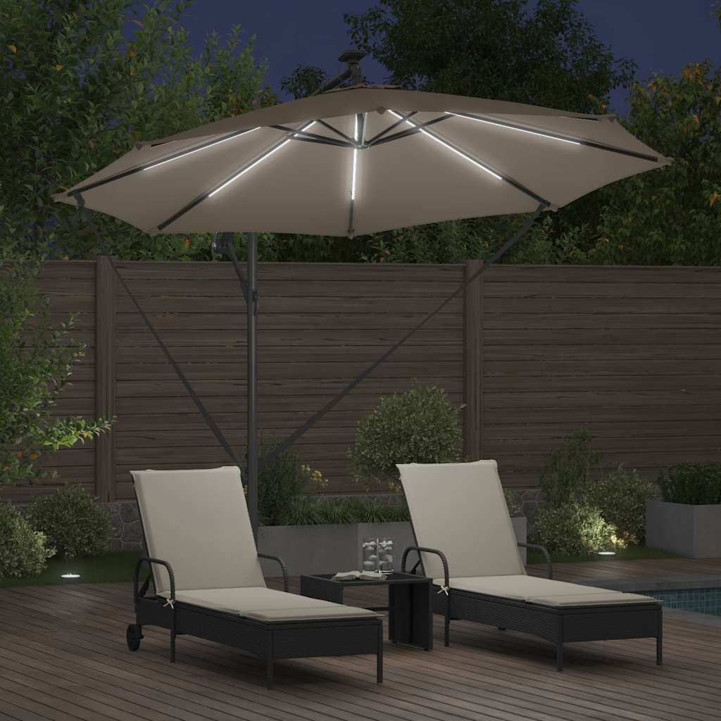Sonnenschirm 294 X 294 X 248 Cm Polyester Und Aluminium
